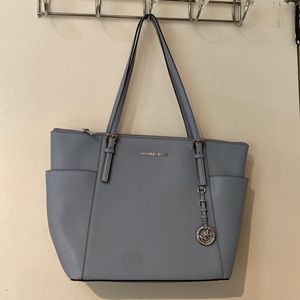 Large Blue Michael Kors Handbag Purse